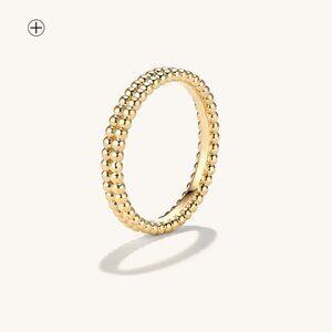 Mejuri Duo Beaded Stacker Ring Size 6